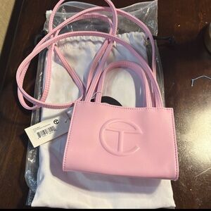 NWT Telfar Small Bubble Gum Pink Shopping Bag